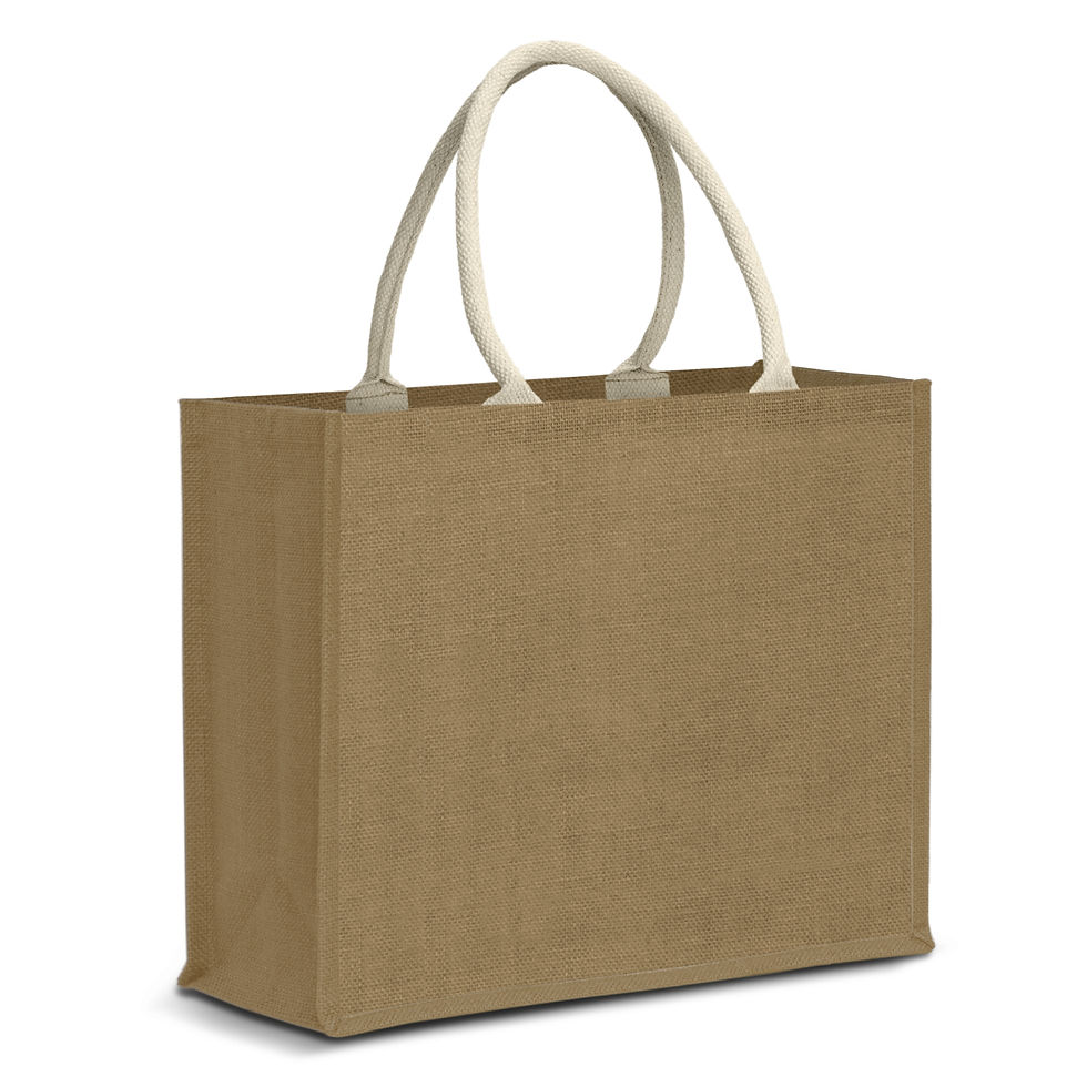 Thumbnail: Branded Starch Jute Tote Bag -27L