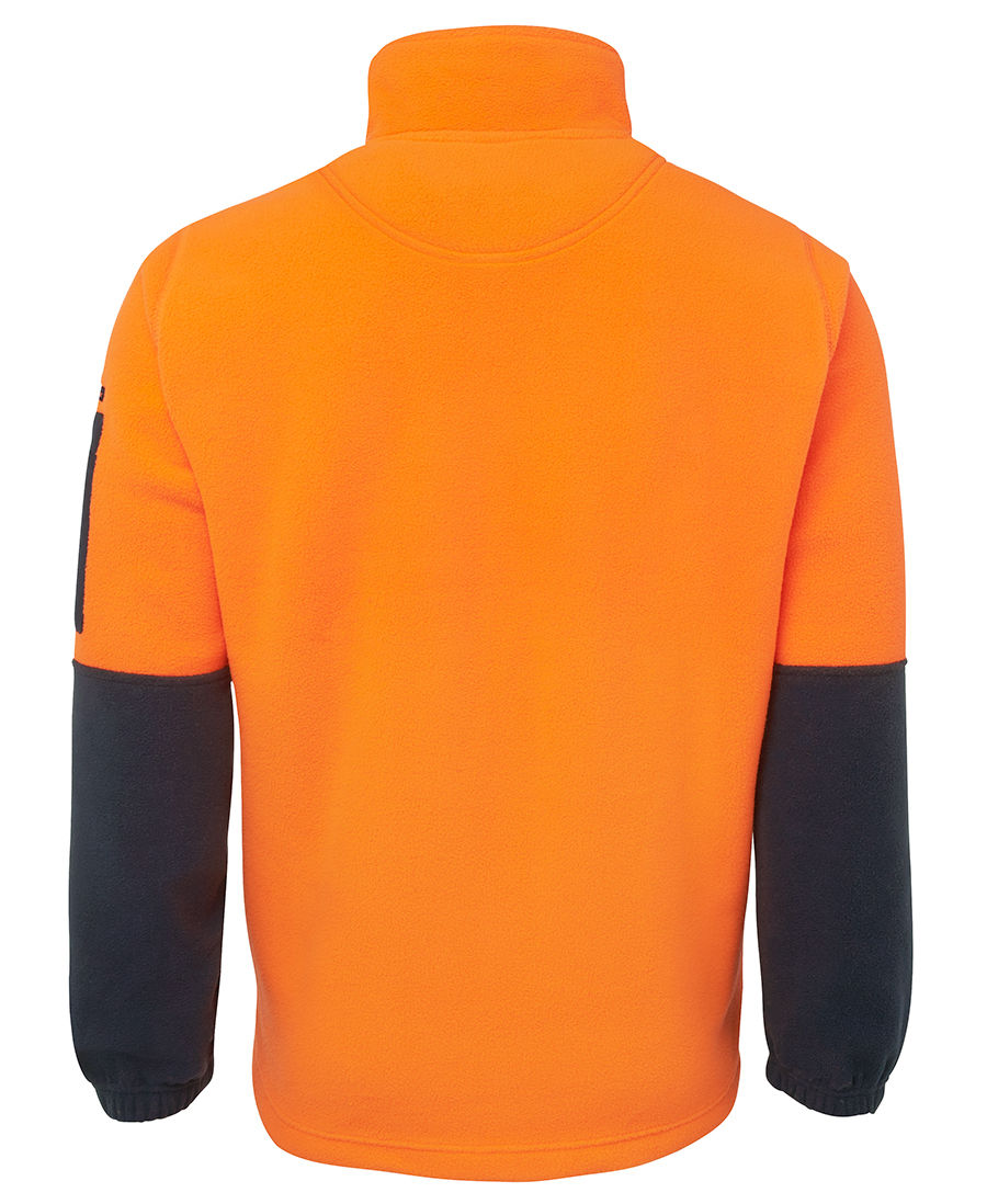 Thumbnail: Branded Hi Vis 1/2 Zip Polar Fleece