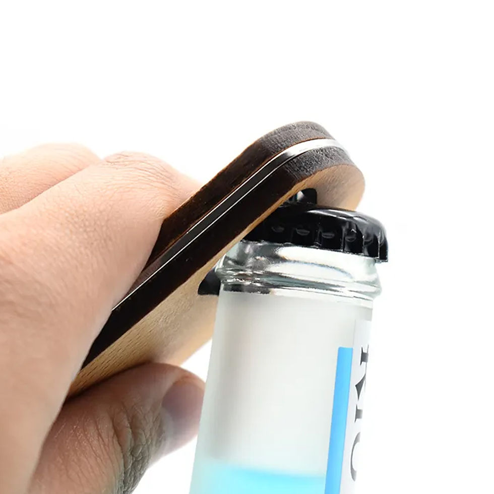 Thumbnail: Bamboo Bar Bottle Opener Key Ring