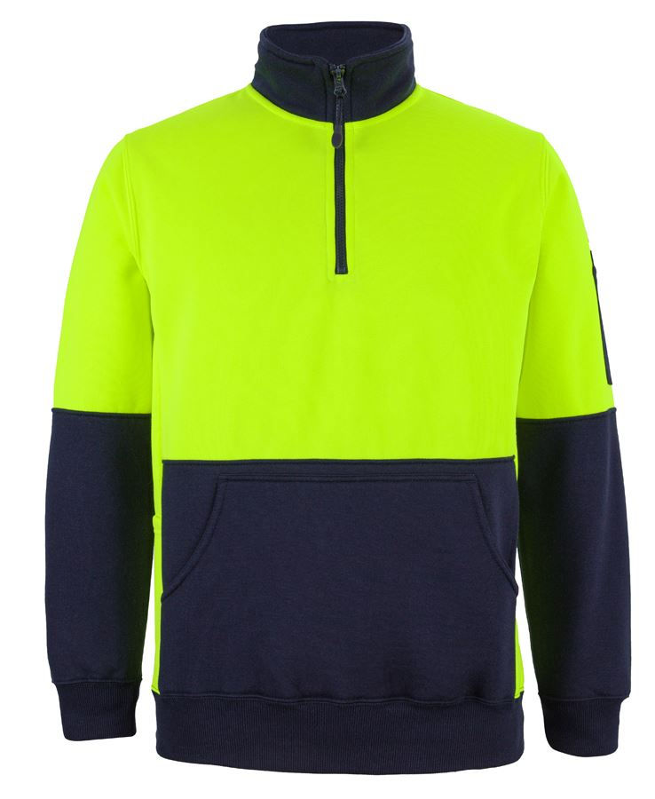 Thumbnail: Branded Hi Vis 330G 1/2 Zip Fleece