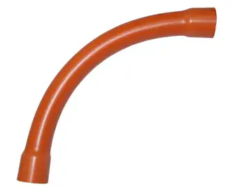 PVC HD Orange 90° Sweep Bend