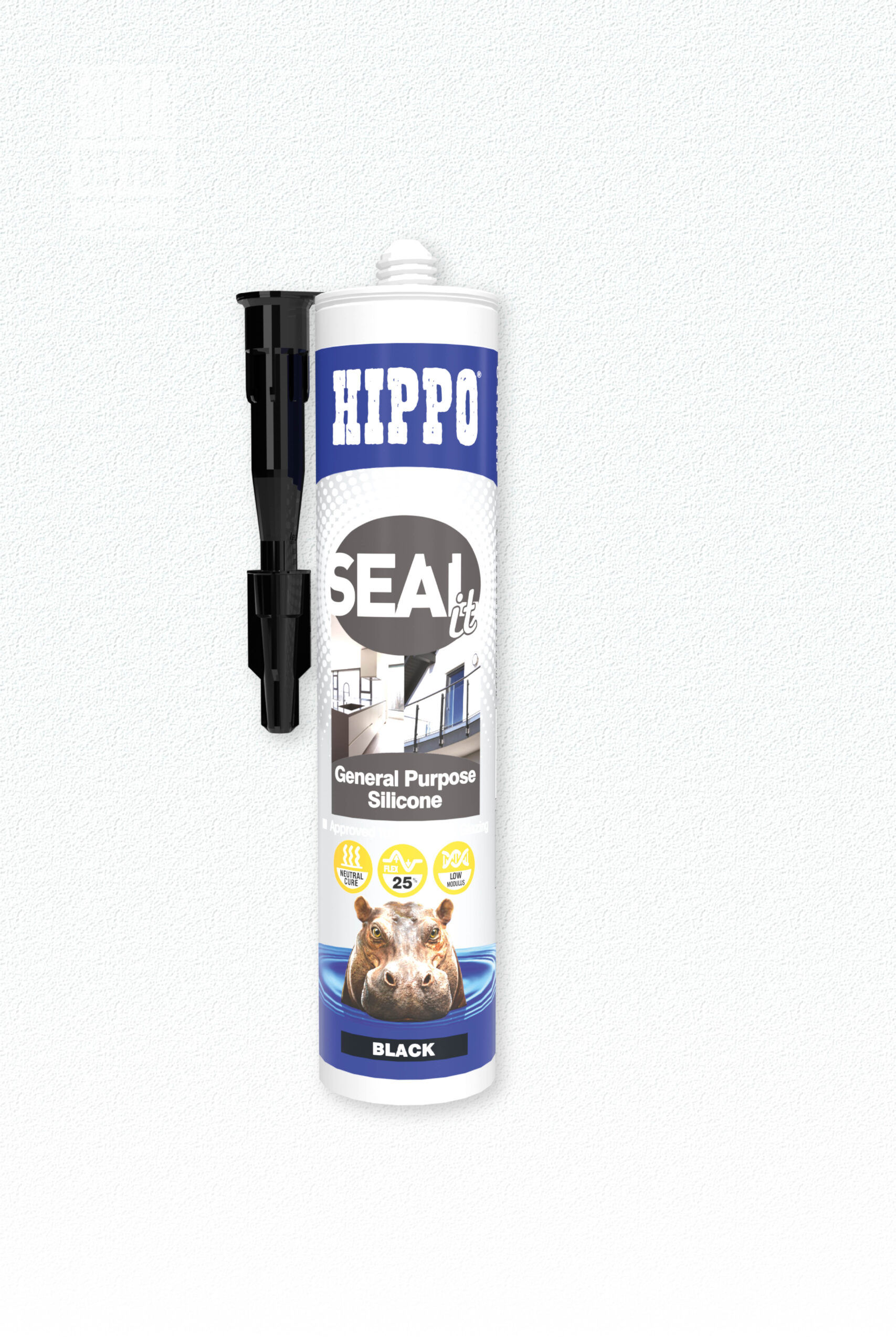 Hippo SEALit Black General Purpose Silicone 310 ml