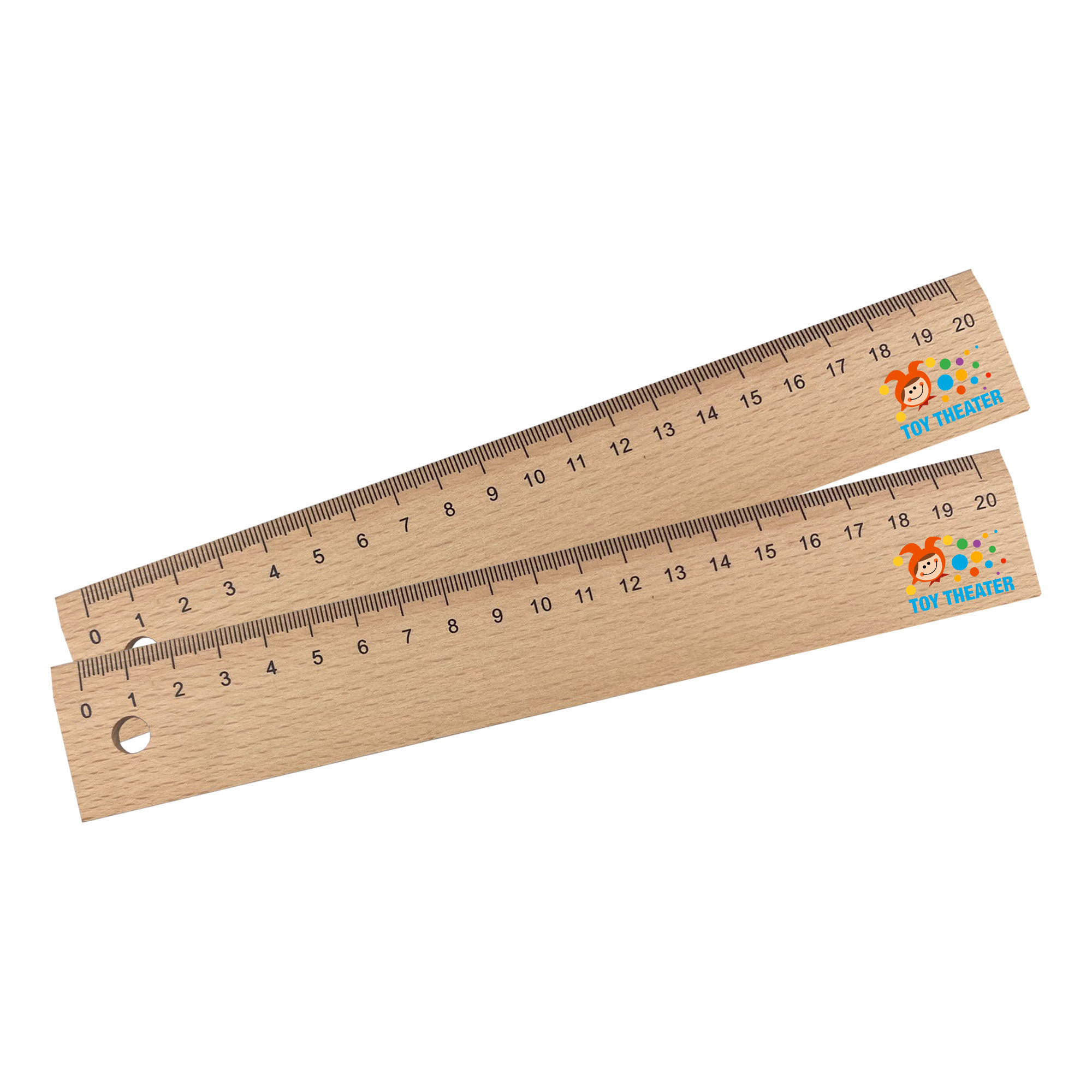 Branded Wood Ruler 20cm