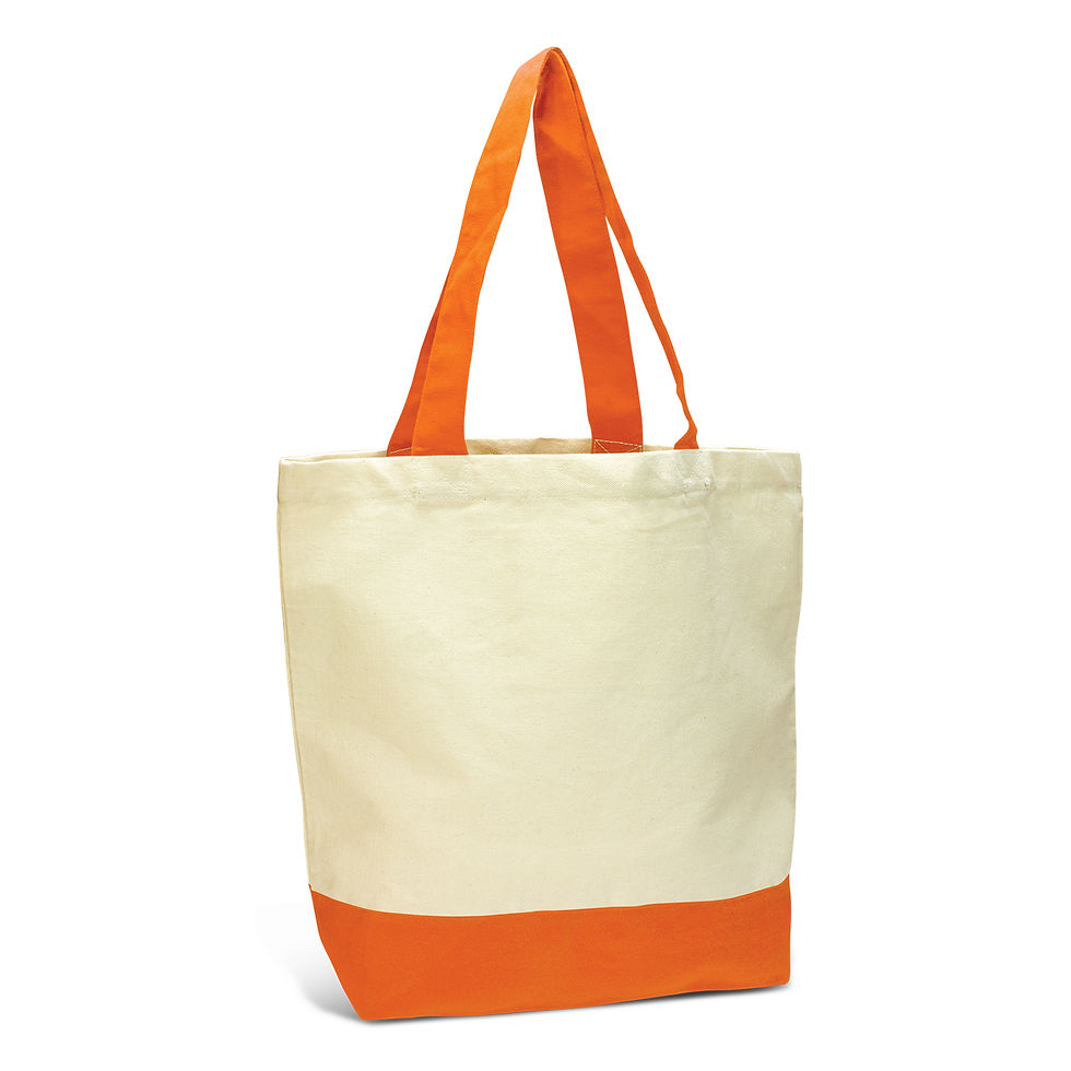 Thumbnail: Branded Coloured Canvas Tote Bag