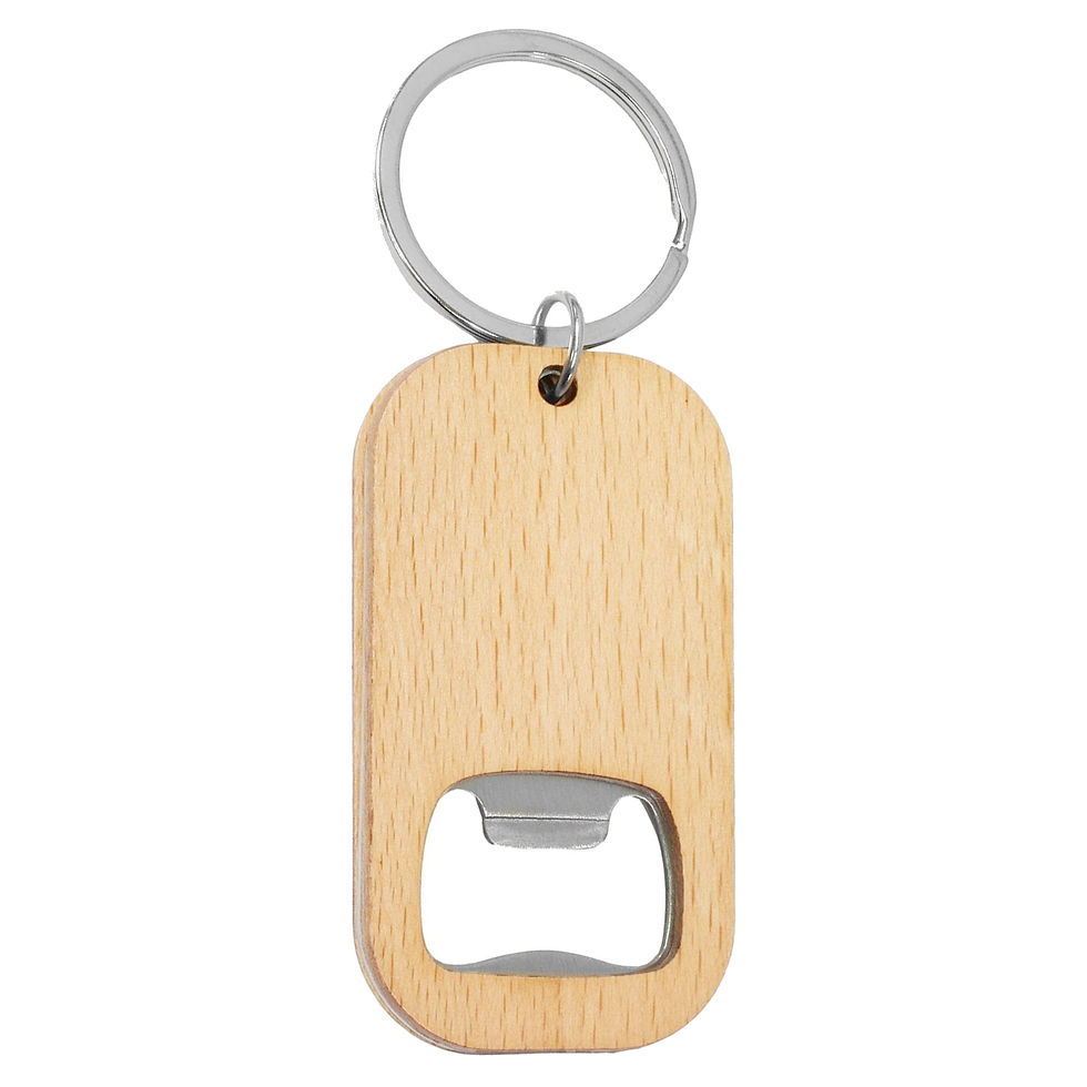 Thumbnail: Bamboo Bar Bottle Opener Key Ring