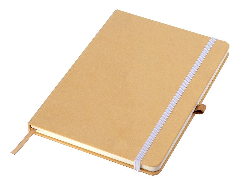Thumbnail: Branded A5 ECO Hardback Notebook with Elastic Strap