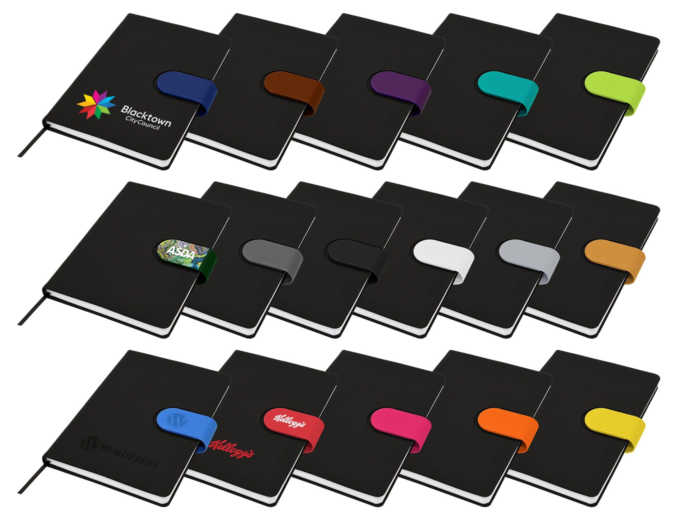 Branded A5 Hardback Notebook with Magnetic Snap-On Closure