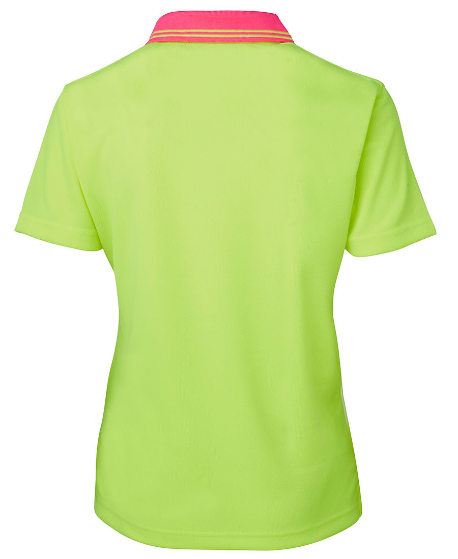 Thumbnail: Branded Ladies Hi Vis Short Sleeve Comfort Polo
