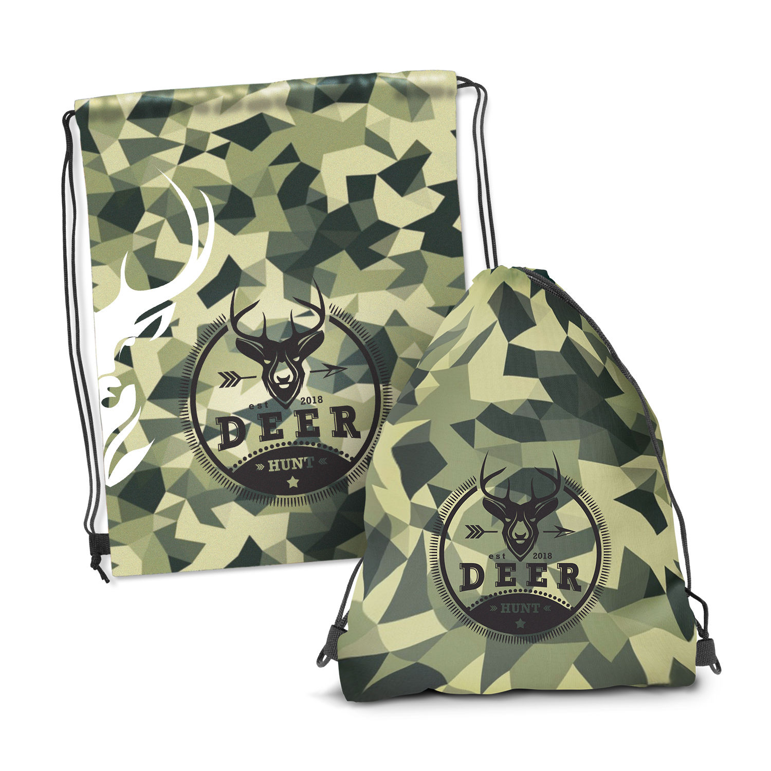 Full Colour Branded Polyester Drawstring Bag