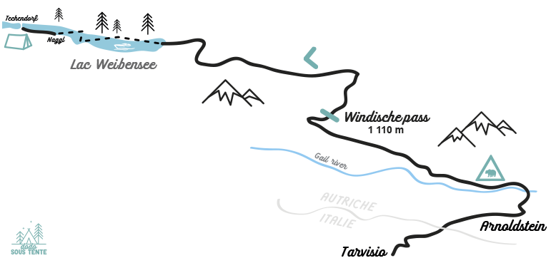 parcours étape traversée arc alpin vtt dodosoustente autriche windische pass ours