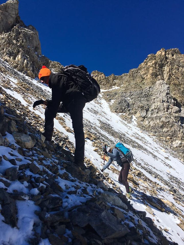 grimpette du col italien chambeyron