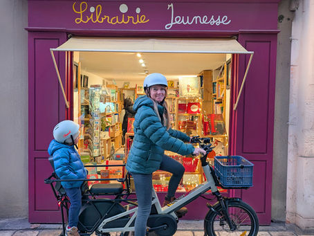Notre bolide au quotidien : le vélo cargo Moustache !