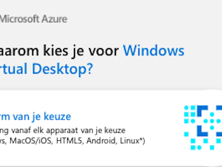 Waarom Windows Virtual Desktop?