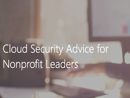 Cloud security advice for nonprofit leaders