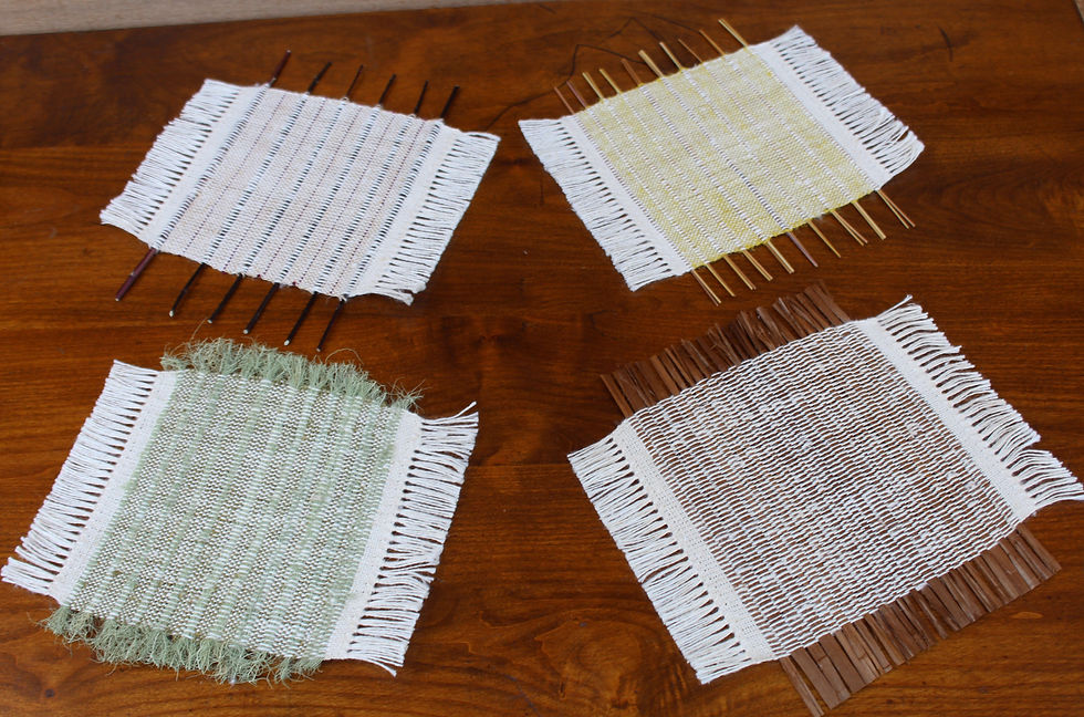 Thumbnail: Handwoven Coasters, Set of 4