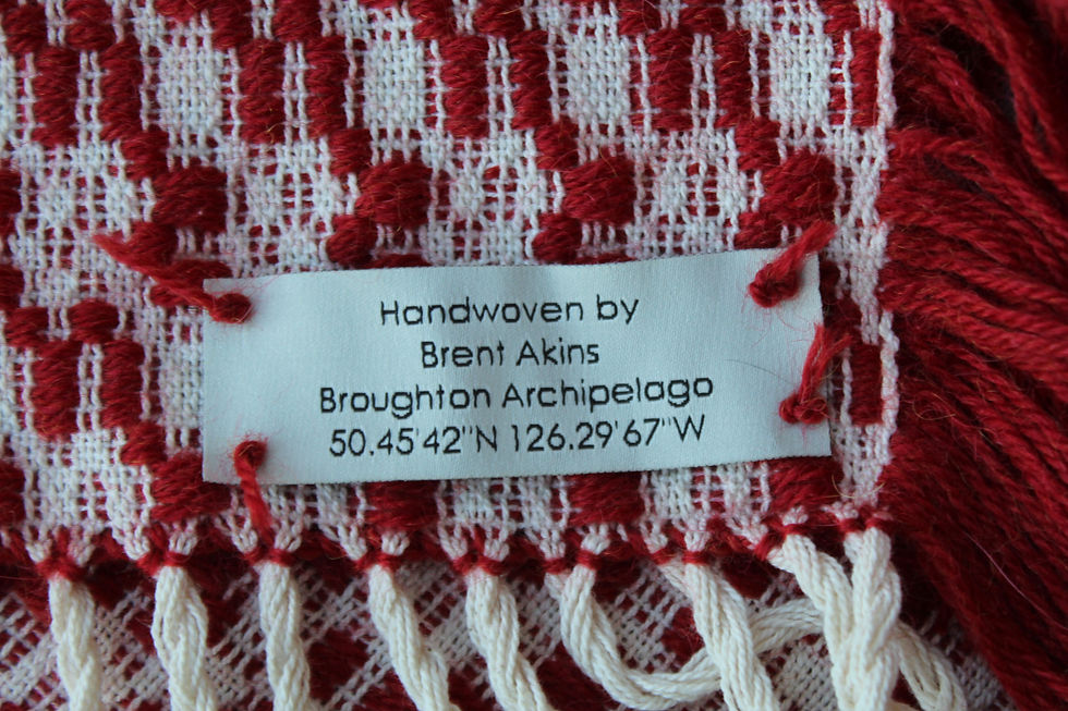 Thumbnail: Handwoven Red Wool/Alpaca Blanket