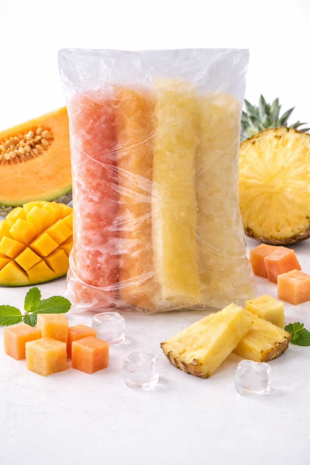Pulpa porcionada 200g (Mango, Piña y Melón) Kg