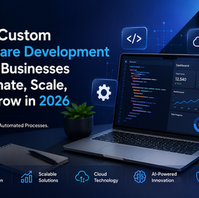 Custom software development solutions for business automation and digital transformation