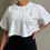 Miniature : Crop top oversize blanc