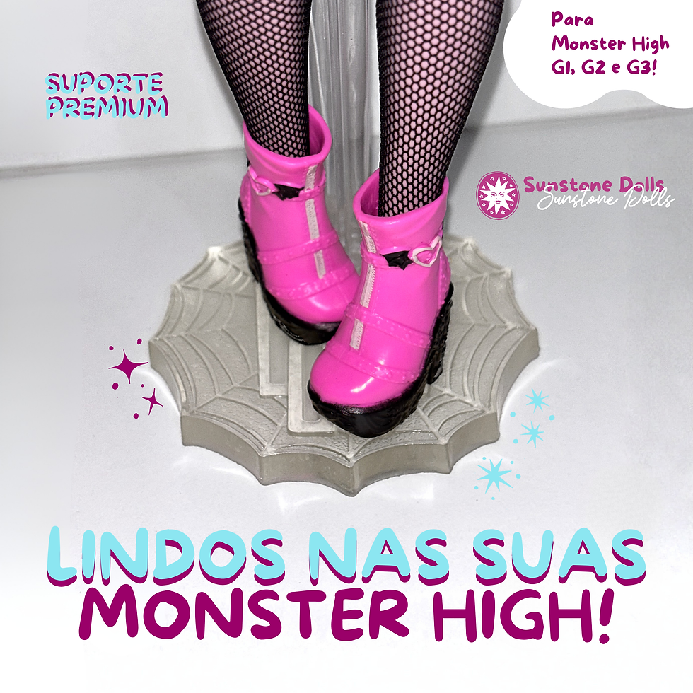 Miniatura: Suporte Premium Monster High em resina 