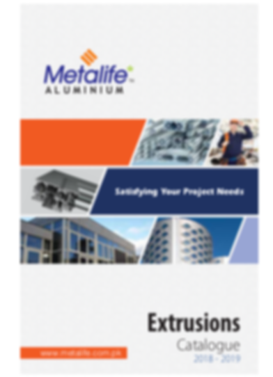 Metalife aluminium extrusion catalogue section book
