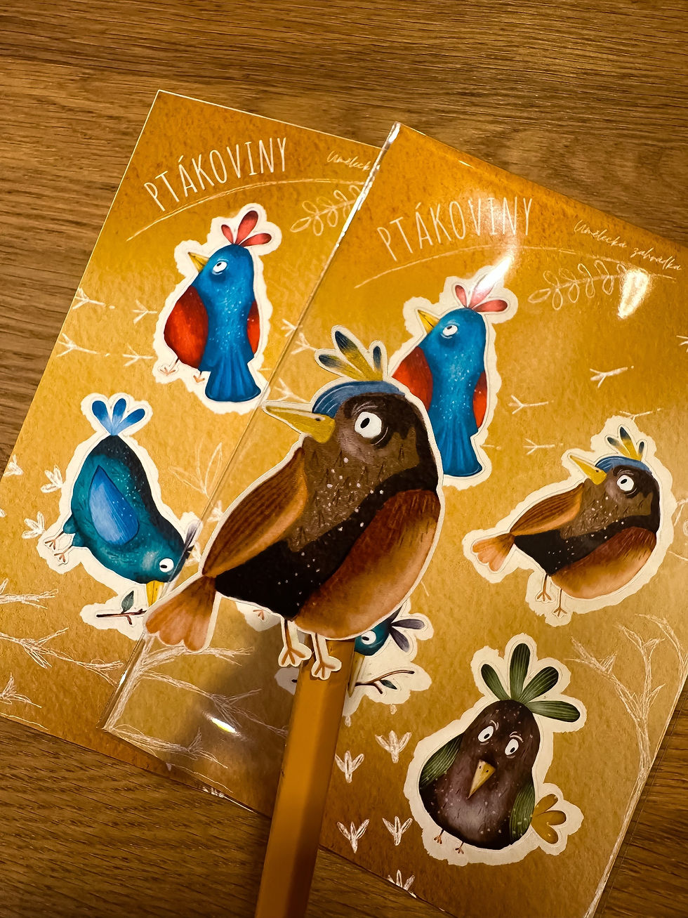 Vinylové samolepky v archu - Ptákoviny