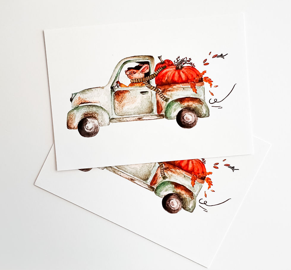 Pohlednice - Podzim přijíždí