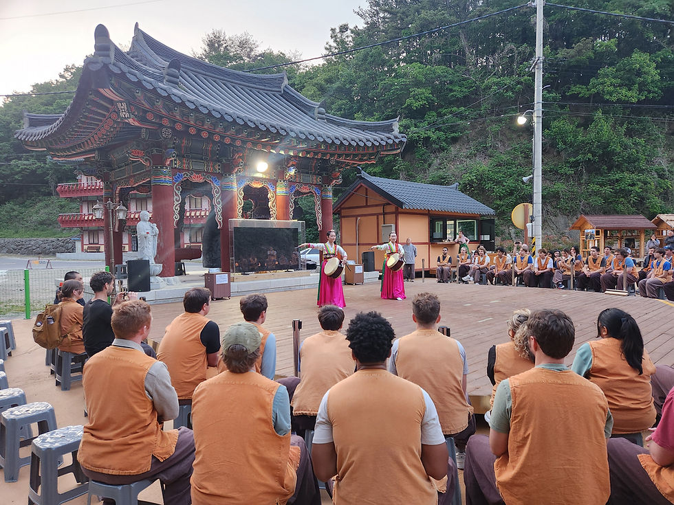 미국 대학생 63명 골굴사 템플스테이 참가