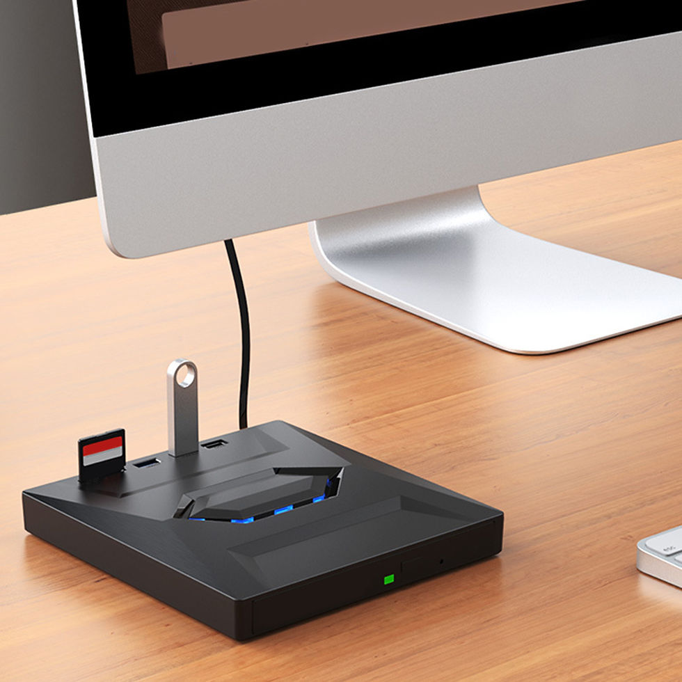Miniatura: 5 in1 USB 3.0/Type C External DVD CD RW Optical Drive VCD Player Disk Drive DVD 