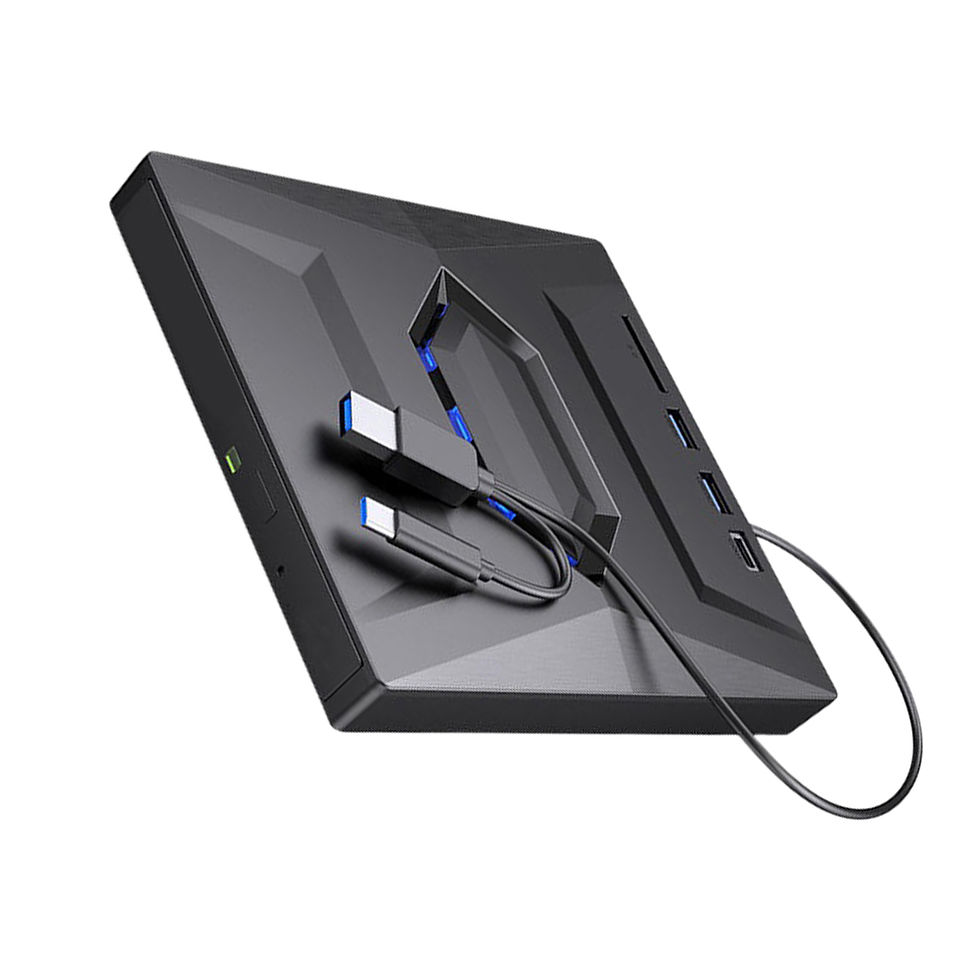 Miniatura: 5 in1 USB 3.0/Type C External DVD CD RW Optical Drive VCD Player Disk Drive DVD 