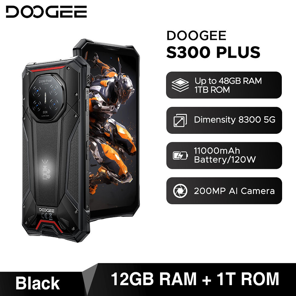 Miniatura: DOOGEE S300 Plus 5G Rugged Phone Dimensity 8300 12GB 1TB 11000mAh 120W 6.78'' Sc