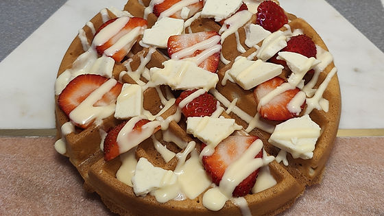 Strawberry & White Chocolate Waffle