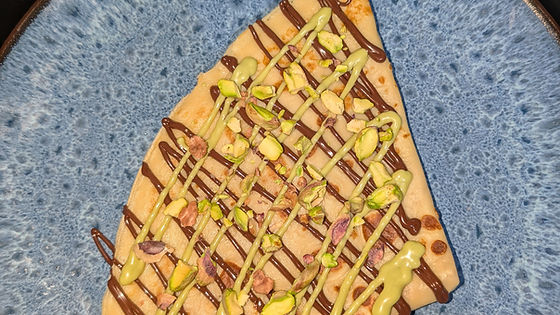 Dubai Inspired Strawberry & Pistachio Crepe