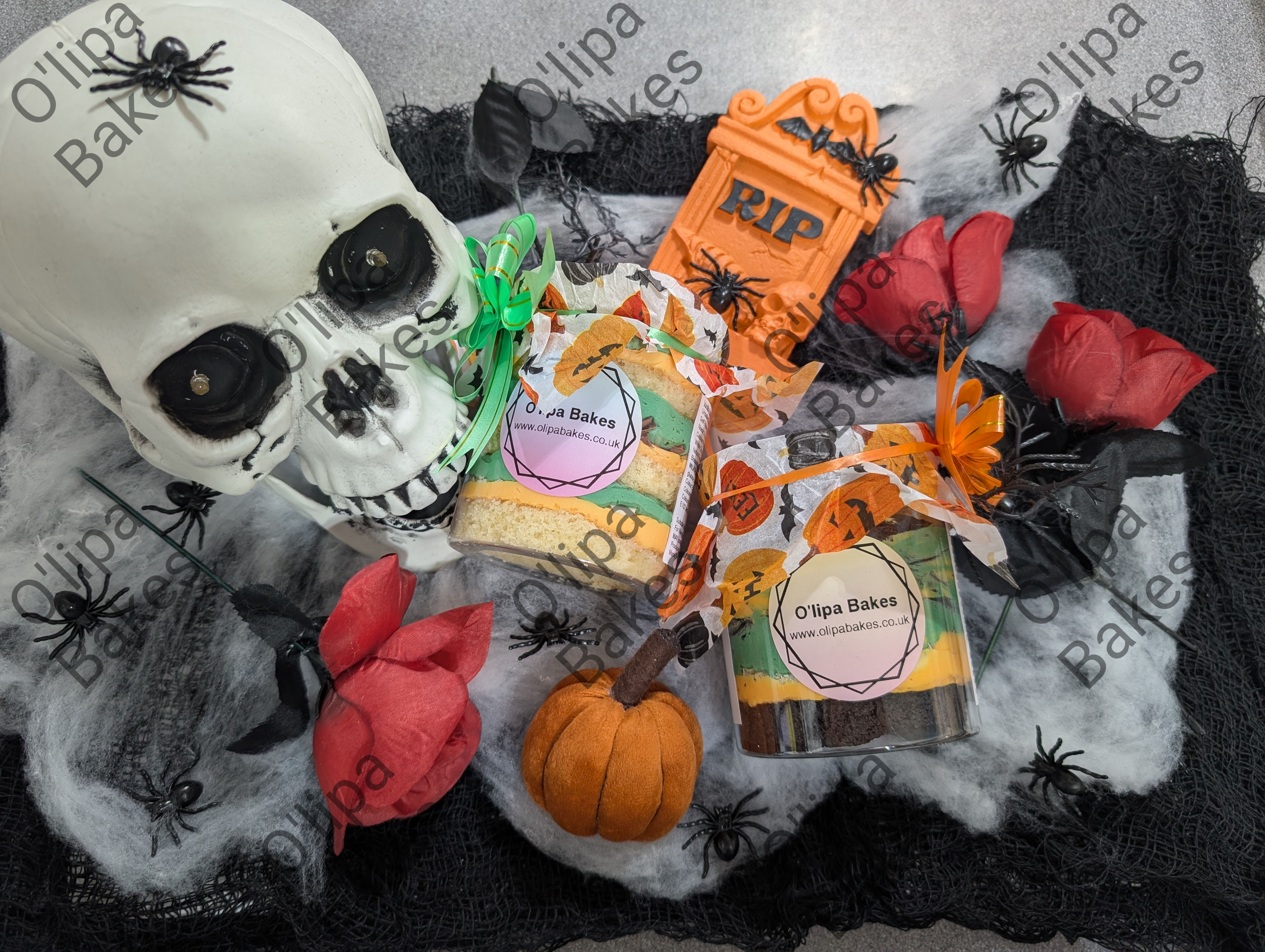Halloween Cake Jars