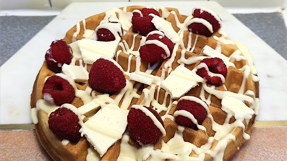 White Chocolate & Raspberry Waffle