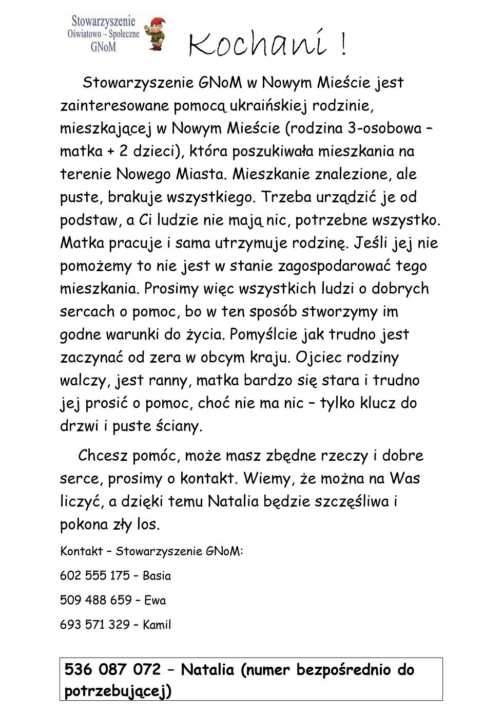 Warto pomagać ...
