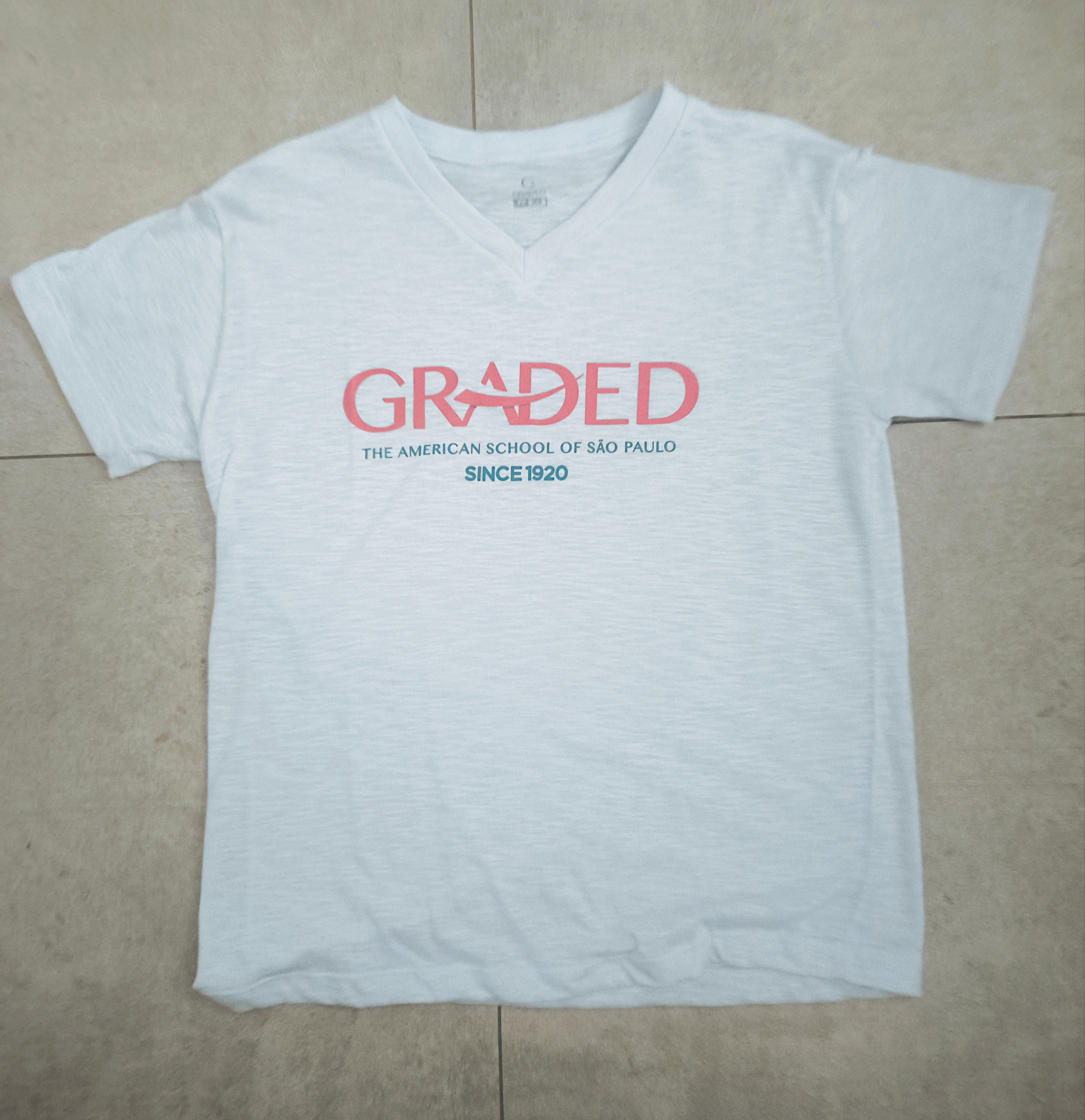 "GRADED" Essential Cotton V-Neck T-Shirt