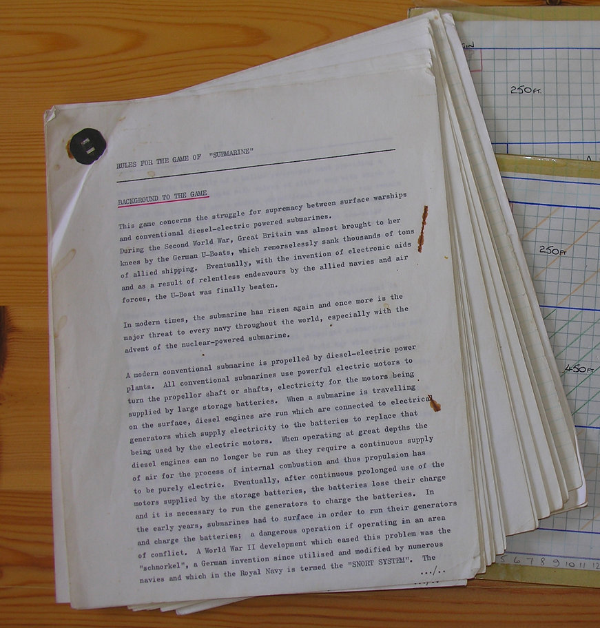 The the introduction page to the original rulebook for the prototype of THEY COME UNSEEN
