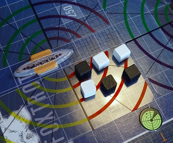 A Soviet ASW attack against a NATO submarine during a game of THEY COME UNSEEN
