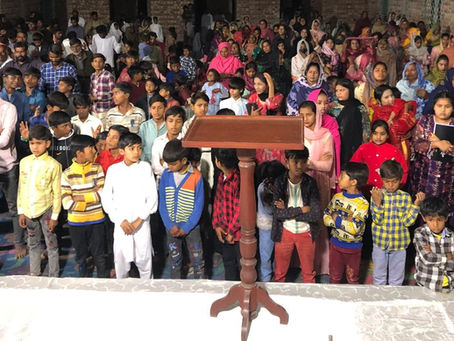 Pastor Shahid Saleem of Jehovah Saints Church in Faisalabad, Punjab, Pakistan