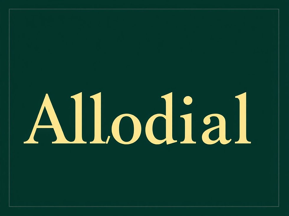 What is Allodial Title?