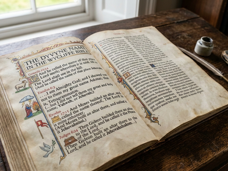 ✨ The Divine Name in the Wycliffe Bible ✨Jehovah