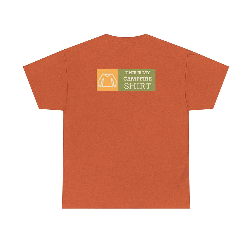 Thumbnail: 'This is my Camping Shirt' Adventure-Themed Unisex Heavy Cotton Tee -