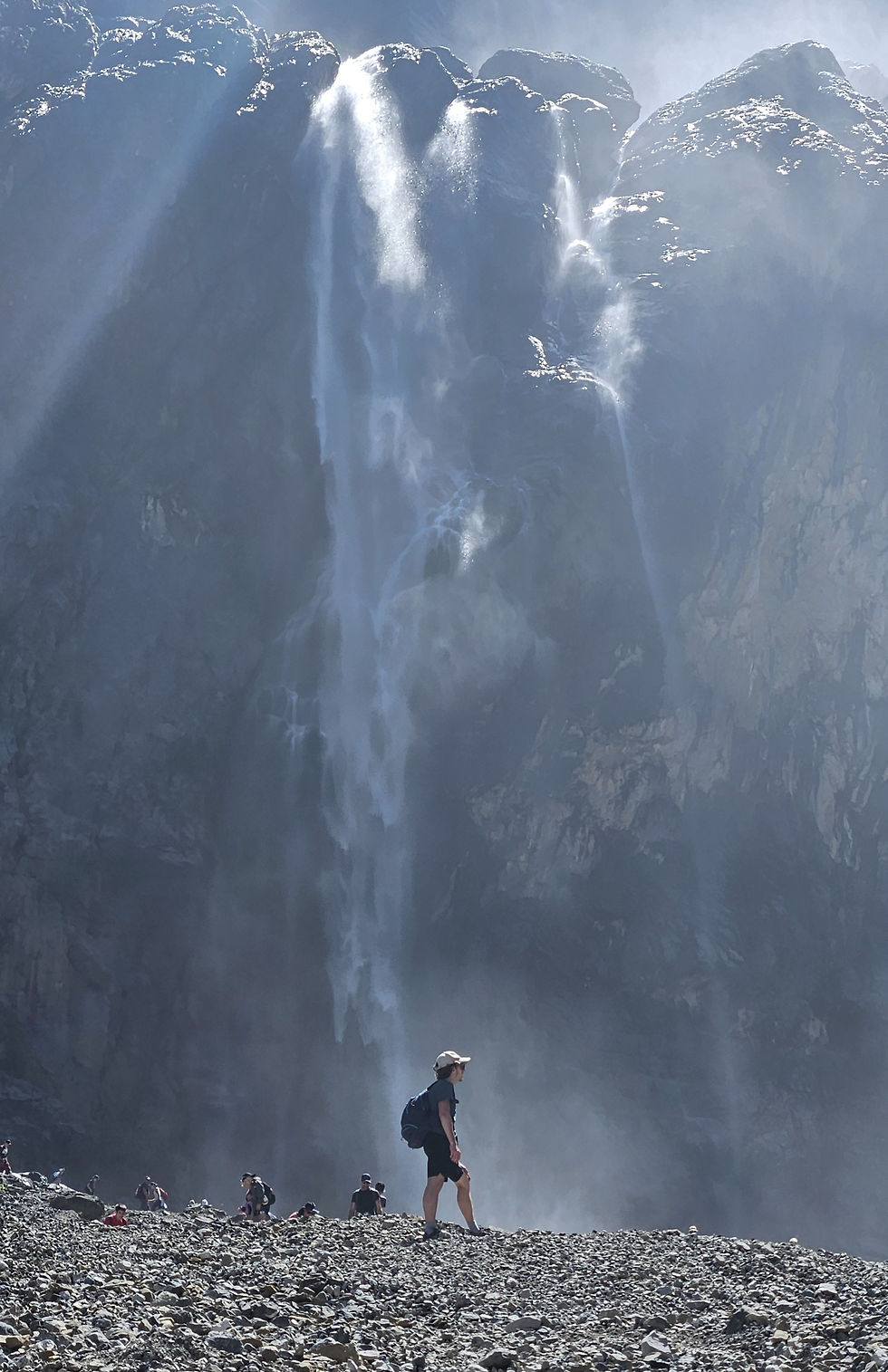 Grande Cascade wodospad 423 metry Cirque de Gavarnie Pireneje