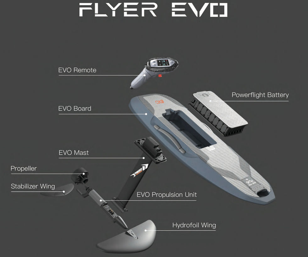 WAYDOO FLYER EVO EFOIL 7 MODULES FOR EASY UPGRADES & MAINTENANCE
