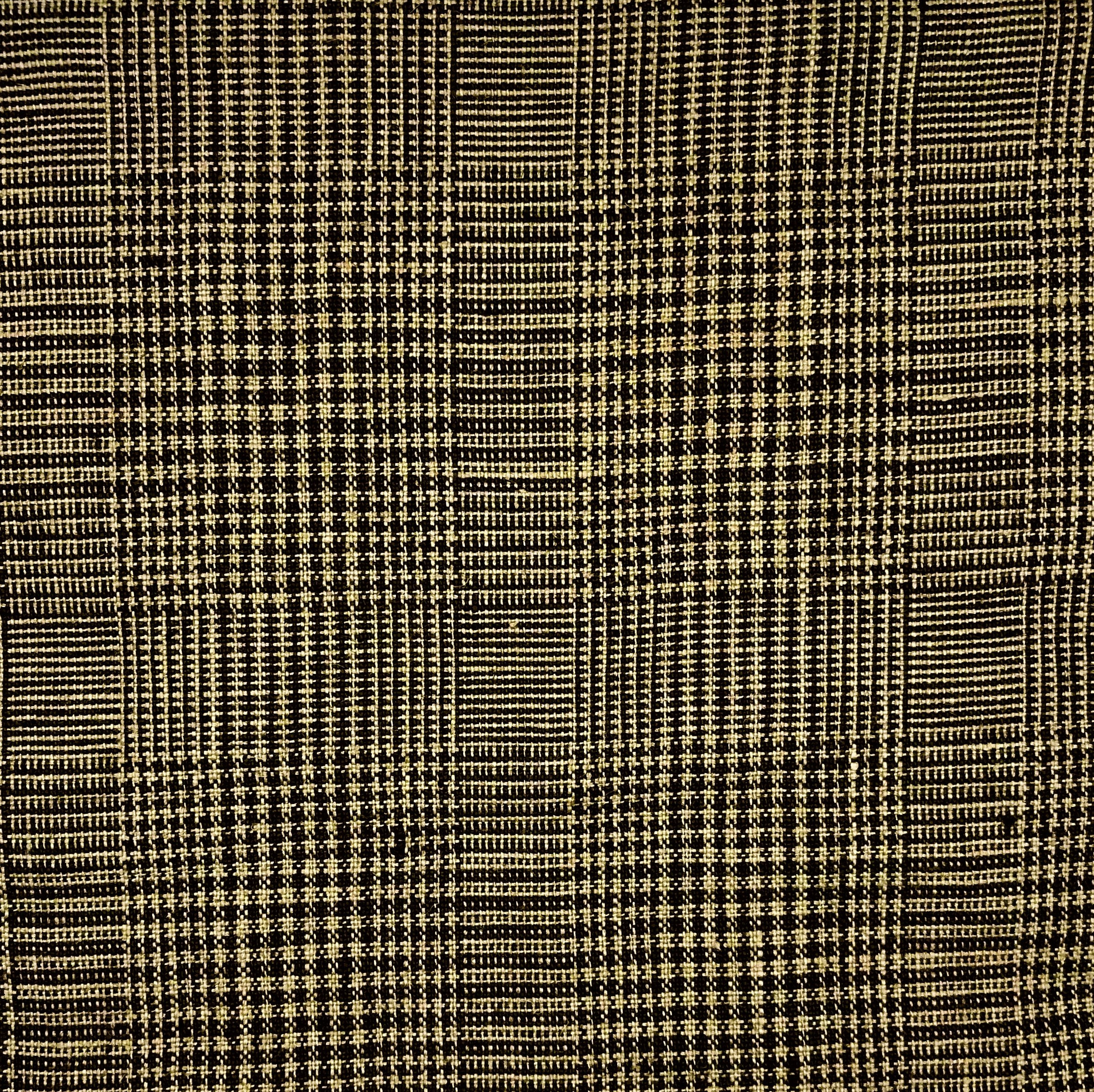 Pure Linen 2-Tone Plaid Jacquard Fabric