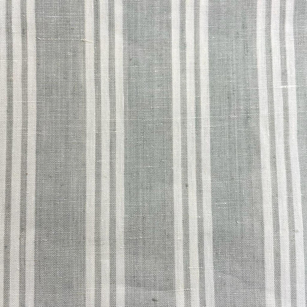 Pure Linen Yarn-Dyed Stripe 2-Tone Fabric (Sage)