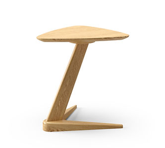 Drone side table oak sculptural angular sean dare