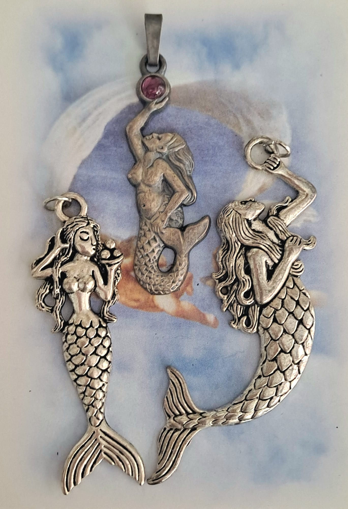 Colgante de Sirena Individual Acero