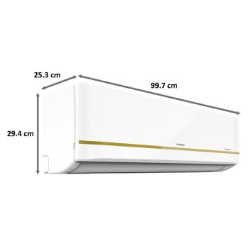 Thumbnail: Hitachi Kiyora 5100X 1 Ton 5 Star Inverter Split AC Copper Condenser